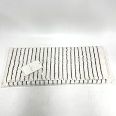 조지 젠슨 다마스크 테리 타월 50 × 100cm 브라운 × 화이트 북유럽 면 100 % 페이스 타올