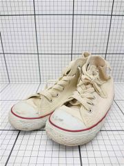 ◇ Θ コンバース CONVERSE オールスター ハイカットキャンバススニーカー サイドジップ オフホワイト系 19.0cm キッズ E 【1604220009578】