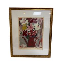 専用他の方発送×堀口千鶴雄【シクラメン】油彩画 - メルカリ