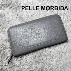 PELLE MORBIDA ペッレモルビダ 長財布 ラウンドファスナー グレーのサムネイル