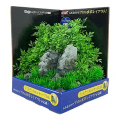 GEX 癒し水景 アクアキャンバス F-L 水槽用レイアウト 人工水草 岩付き 水草レイアウト 完成型 淡水用 フィルター隠し 観賞魚 熱帯魚 金魚のサムネイル