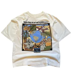 90s WWF Print S/S Tee 白 M 世界自然保護基金 環境保護 メッセージ Tシャツのサムネイル