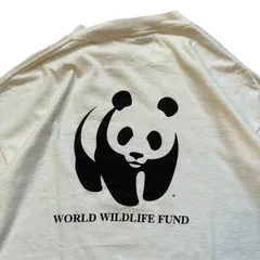 90s WWF Print S/S Tee 白 XL 世界自然保護基金 アニマル Tシャツのサムネイル