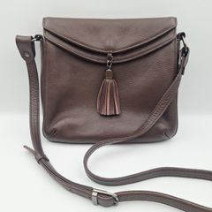 美品✨ニナリッチ ブラウン レザー ティアード ショルダーバッグ 