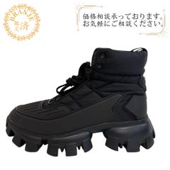 極美品 プラダ クラウドバストサンダー サンダル 2X3056 ロゴ ブラック