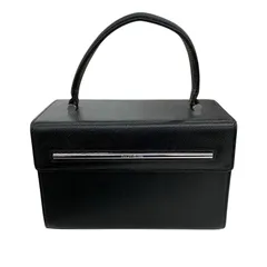186001 現状品 courreges クレージュ ブラックレザーバック ブラック レディースのサムネイル