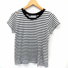 ベイフロー BAYFLOW カットソー Tシャツ ニット 半袖 ボーダー 綿 コットン 3 ホワイト ブラック /ST2