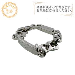 バーバリー　ロゴ　ID 喜平　太め　ブレスレット　925 バーバリー ロゴ ID 喜平 太め ブレスレット 925 - メルカリ
