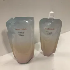 M4822 K BENEFIQUE ベネフィーク エッセンシャル オールインワン ローション 詰め替え用 150ml・エッセンシャル ワンステップクレンズ 詰め替え用 140ml 計2点セットのサムネイル