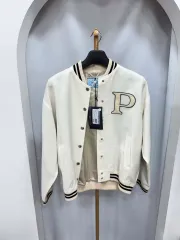 新品 PRADA プラダ パッチ モヘア ブルゾン ジャケット 40サイズ
