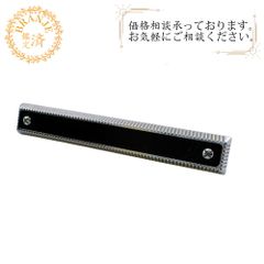極美品 MONTBLANC モンブラン ネクタイピン ブラック シルバー 正規品 