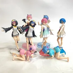 Re:ゼロから始める異世界生活 レム ラム フィギュア 8点セット まとめ売り 中古アニメ コレクション