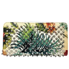 クリスチャンルブタン 長財布 レディース ハワイ パネトーネ スタッズ ロングウォレット ラウンドファスナー Christian Louboutin 1165145 レザー    マルチカラー ゴールド金具【中古品】のサムネイル