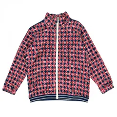 グッチ ジャケット キッズ トラックジャケット ジャージ アウター アパレル 服 GUCCI 600362 ブルー 青 レッド 赤 シルバー金具 コットン    春 秋 美品【中古品】のサムネイル