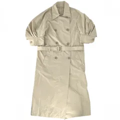 プラダ トレンチコート レディース パフスリーブ アウター ジャケット ロングコート アパレル 服  五分袖 PRADA 36 ベージュ コットン  ポリエステル   春 秋 美品【中古品】のサムネイル