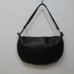 COS コス レザープリーツ ベルトバッグ ボディバッグ ブラック 中古