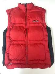 訳あり POLO SPORT ラルフローレン ダウンベスト ジャケット RED レッド グースダウン ベストジャケット レディース キッズ 古着のサムネイル
