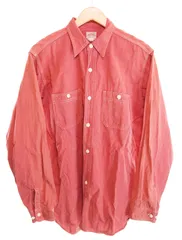 ジョーマッコイ JOE McCOY Chambray Long Sleeve Work Shirt シャンブレー ワークシャツ 長袖 - 長袖シャツ レッド 103MT-4754のサムネイル