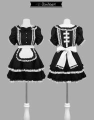DimMoire【ディムモアール】絶メイドワンピース/Black×White - メルカリ