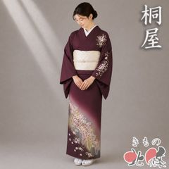 6K65》振袖 単品販売 着物 袷 紫 黒 対象身長～160cm 送料無料 - メルカリ