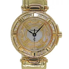 〈新品仕上げ〉 【中古】 PHILIPPE CHARRIOL フィリップシャリオール ケルティック 750YG 金無垢 25ｍｍ ダイヤ クォーツ 自動巻き レディース 人気 高級 ブランド A2503118 【無料ギフトラッピング承ります】のサムネイル