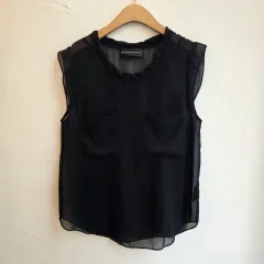 新品 ZADIG&VOLTAIRE 半袖ブラウス 黒のサムネイル