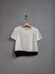 極美品】melange メランジェ 総柄アートシャツ オーバーサイズ とろみ 