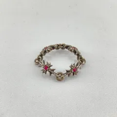 【15％OFFクーポン配布中】CHROME HEARTS(クロムハーツ)　タイニーＥＣＨプラス　リング　Ag925　ルビー　2.49ｇ　シルバーのサムネイル