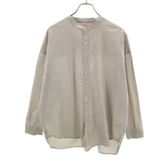 OPAQUE. CLIP オペークドットクリップ 長袖 バンドカラーシャツ 42 グレー レディース 古着
