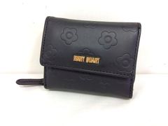 MARY QUANT 三つ折り財布 ブラック デイジー柄 - メルカリ