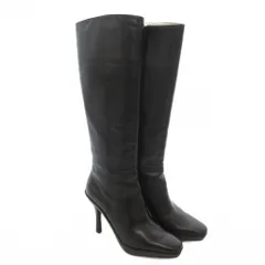 ピンキー&ダイアン ピンダイ PINKY&DIANNE ロングブーツ 35 黒 ブラック ハイヒール スクエアトゥ /YJのサムネイル