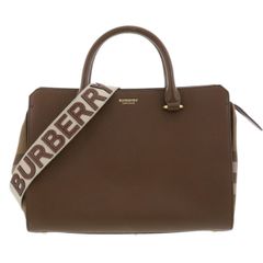 BURBERRY バーバリー バナートートバッグ 2wayノバチェック ブラウン