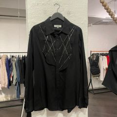 最終値下げ定価25万サンローランシルクボウタイブラウススキッパー 