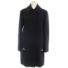 ステラマッカートニー STELLA McCARTNEY ステンカラーコート ウール混 ロング コート 36 ネイビー 紺 359167SDB40-1 /☆G のサムネイル