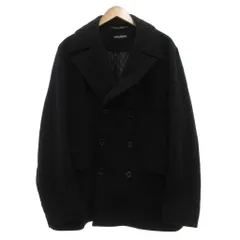 ドルチェ&ガッバーナ ドルガバ DOLCE&GABBANA 美品 ピーコート 58 黒 ブラック ダブルブレスト ノッチドラペル /MG ■GY18のサムネイル