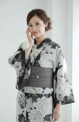 京越 ワンピース浴衣 +小物セット モノトーン 地雷系 ゴスロリ - メルカリ