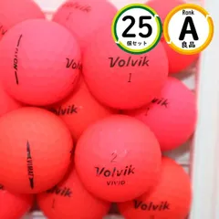Aランク厳選 VOLVIK 混合 25球 傷ほぼなし・高品質 ロストボール 送料無料 25個 マットカラー レッド 良品 sntのサムネイル