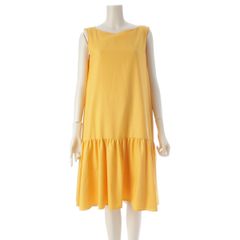 ☆フォクシーニューヨークサイドギャザーワンピースグリーン38 