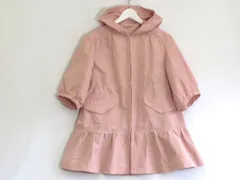 【232446】MIU MIU ミュウ ミュウ  フード/フリル　ウエストシェイプデザイン　スプリングコート  ・42 ピンクのサムネイル