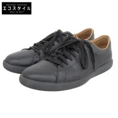 COLE HAAN　コールハーン　美品 グランド クロスコート レザースニーカー シューズ メンズ 黒 ブラック 9 1/2M C26655　9 1/2Mのサムネイル