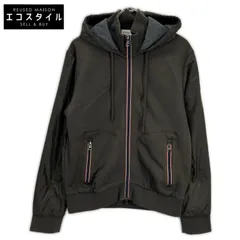 MONCLER　モンクレール　カーキ MAGLIA CARDIGAN ナイロン切り替え フーデッド ジップアップパーカ　Lのサムネイル