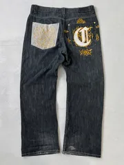 "COOGI"クージー　バックデザイン　デニムパンツ　ワイド　デザイン　刺繍　Bボーイ　ストリート　インポート　ドメス　vintage ヴィンテージ　90s 00sのサムネイル