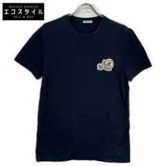 MONCLER　モンクレール　ネイビー ダブルワッペン MAGLIA Tシャツ　Mのサムネイル