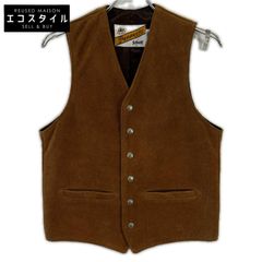 70s Schott リアルレザーベスト ブラウン ヴィンテージ USA製 Schott スエード ベスト レザー ジレ バイカー ブラウン アメリカ製