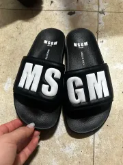 MSGM ブラック ロゴ スリッパ 235のサムネイル