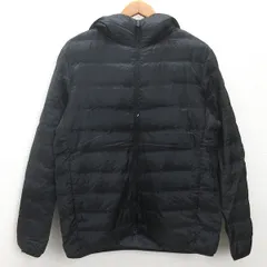 g■ユニクロ/UNIQLO シームレスウルトラライトダウンパーカー/311-409325【L】黒/men's/L85【中古】■のサムネイル
