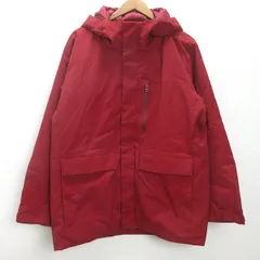 d■ユニクロ/UNIQLO ハイブリットダウンパーカ【XL】赤/MENS■M84【中古】
