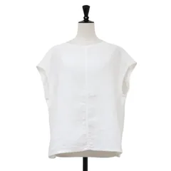 ORCIVAL オーシバル ブラウス ホワイト 白 | リネン ノースリーブ プルオーバー ブラウス | SLEEVELESS PULLOVER | フレンチスリーブ クルーネック | トップス シャツ【レディース】【中古】のサムネイル
