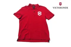 ビクトリノックス Victorinox 中古 VX I Tailored Fit Polo Shirt 半袖ポロシャツ S レッド コットン マカオ製のサムネイル