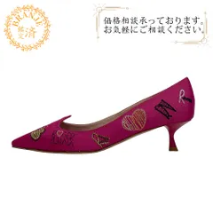 ROGERVIVIER/ロジェヴィヴィエ アイラブヴィヴィエ キャンバス パンプス ピンク レディース ブランド